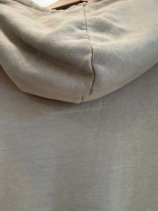 Aviator Nation Khaki Zip-Up Hoodie with Pink, Orange, Yellow & Green Stripes - Picture 6 of 6